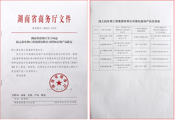 mk网新增5款直销产品获国家商务部批准