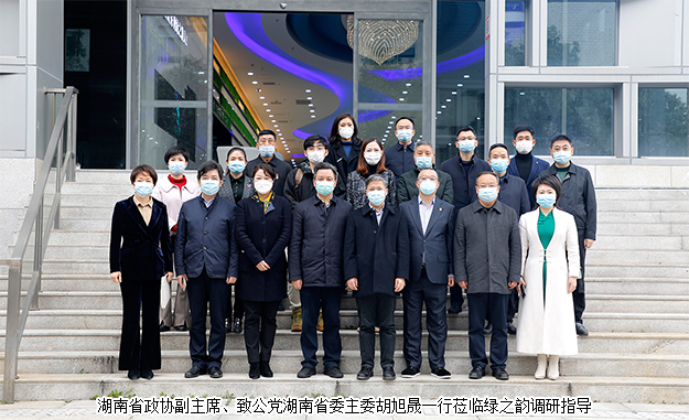 湖南省政协副主席胡旭晟一行莅临mk网调研指导