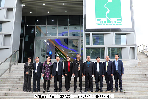 湖南省政协副主席张大方一行莅临mk网调研指导