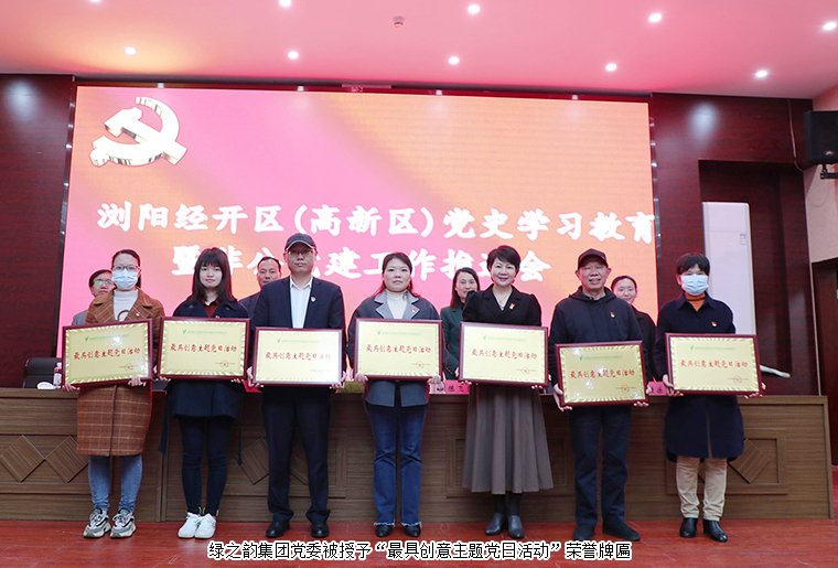浏阳经开区（高新区）党史学习教育暨非公企业党建工作推进会召开，mk网党委再获表彰